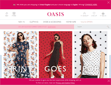 Tablet Screenshot of oasis-stores.com